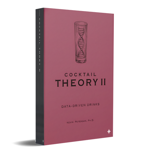 book cover with the name of the book and an illustration of a collins glass with a double helix inside